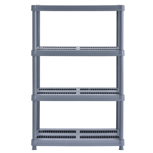 Sandusky 56" H x 36" W x 18" D 4Shelf Plastic Shelving Unit & Reviews
